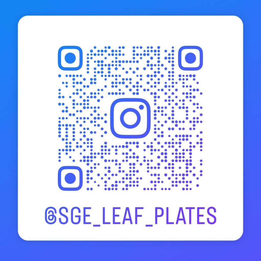 Scan to follow @sge_leaf_plates on Instagram